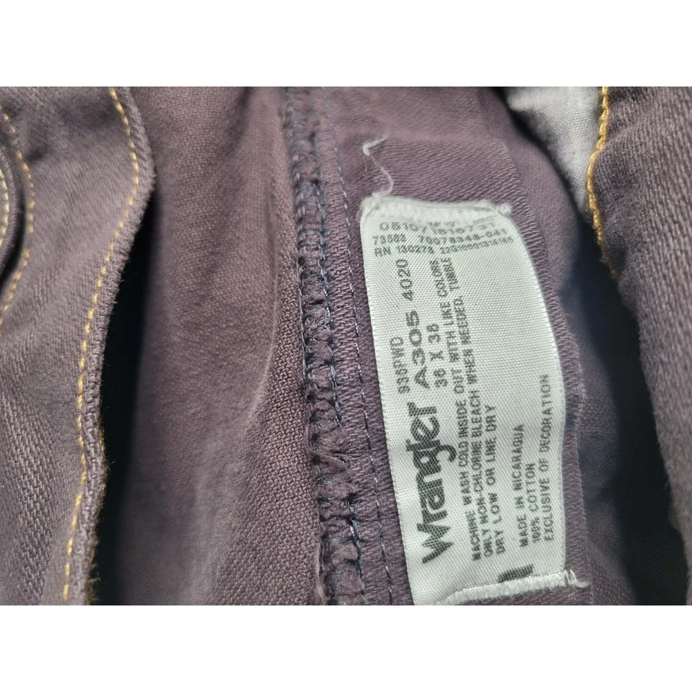 Wrangler Cowboy Cut Brown Denim Jeans‎ Men's 36x38